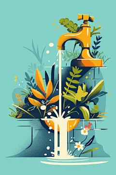 用水环保宣传公益素材