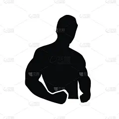 肌肉男插画