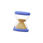 Hourglass 3D Illustration