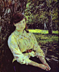 俄罗斯肖像画家瓦伦丁·亚历山德罗维奇·谢洛夫(Valentin Alexandrovich Serov)油画作品(4)