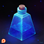 Isometric Blue Bottle by Sephiroth-Art