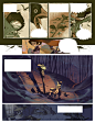 THE WIZARD OF OZ comic book PAGES : Pages from the comic book "Le Magicien d´Oz", a french adaptation (three books) from David Chauvel at the script, Delcourt Editions.
