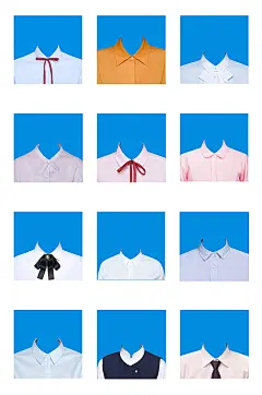 女士西装制服换头证件照模板-众图网