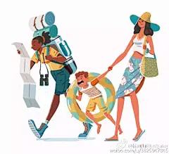 [看看]英国插画师Steve Scott：Vacation。Steve创作了一系列色彩华丽、细节丰富的令人难以置信的插画，他的作品诙谐、多样化，很具说服力，给人以启发。Steve Scott的插画具有很强的律动感，线条简单，颜色干净纯粹。对他而言，从零开始想象并创作是最具挑战的事。O[看看]英国插画师Steve Scott：Vacation