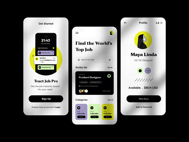 App UI by DStudio on Dribbble