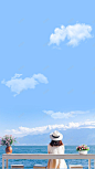 蓝色天空摄影风景旅游背景 蓝色 风景 背景 设计图片 免费下载 页面网页 平面电商 创意素材