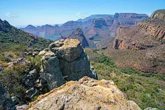 在南非布莱德河峡谷上的豹迹徒步旅行54