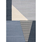 Breakwater Bay Roth Blocks Stripes Blue Area Rug Rug Size: Rectangle