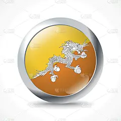 不丹国旗按钮