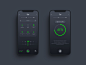 Homewhiz Smart Home App - Air Conditioner air conditioner application dark mode design home mobile smart smart home ui ux