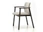 Upholstered leather chair with armrests Lord Collection by Very Wood | design LucidiPevere