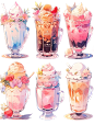 饮品｜电子手帐贴纸插画美食素材｜第三弹