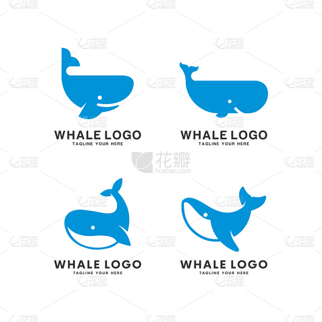 set whale species logo