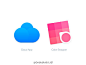 #dribbble每日精选# 苹果系统风格图标和安卓系统风格图标的对比（苹果版）德国设计师Benedikt Imminger O网页链接