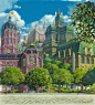 秋色波连波的相册-宫崎骏世界的景色