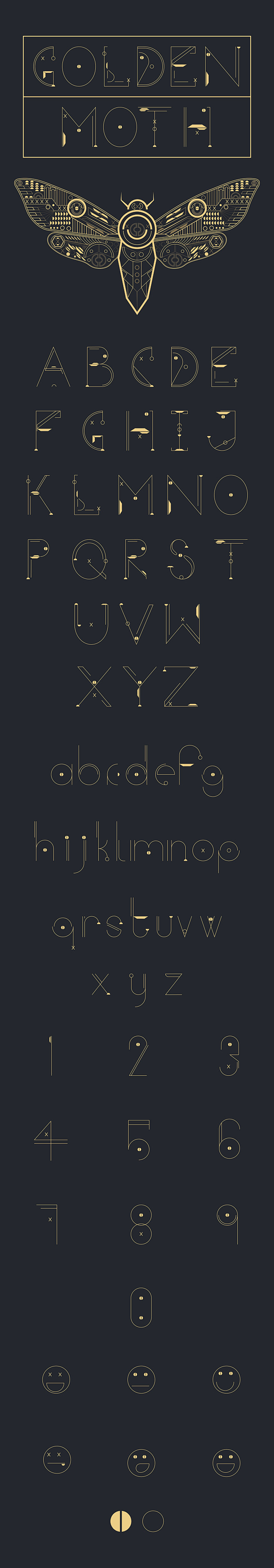 Golden Moth typograp...