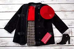 全套时尚冬季女装。