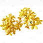 中秋节黄色实景桂花通用元素素材