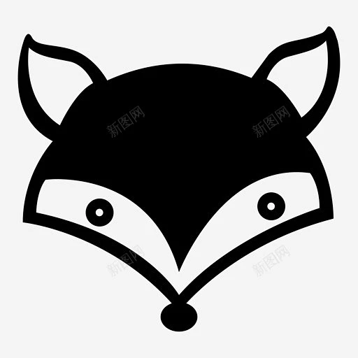 狐狸动物狐狸脸图标svg_新图网 https://ixintu.com 动物 可爱的狐狸 狐狸 狐狸头 狐狸脸-花瓣网
