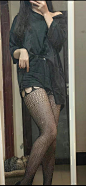 #黑丝搭配 #渔网yyds #渔网袜 #凹凸有致 #完美身材