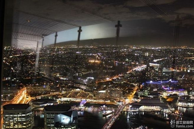 悉尼最高的电视塔上俯瞰悉尼全景，悉尼由于...