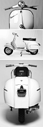 Vespa-GS160-MK1  复古车 摩托车 白色