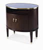 Century Windsor Smith Piroutte Side table - Group D Silver Leaf Finish W: 28.25 in X D: 20.25 in X H: 28 in