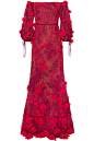 Marchesa Notte | 露肩刺绣绢网礼服 | NET-A-PORTER.COM