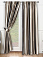 Silken Stripe Beluga Curtains@北坤人素材