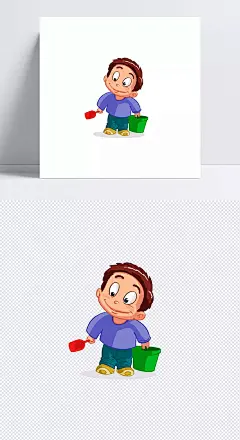卡通拿着小铲子提着桶的小孩|卡通,小孩,卡通小孩,铲子,手绘卡通小孩,卡通小孩人物,卡通小孩剪影,小孩卡通,卡通小孩睡觉,卡通小孩上学,沙滩元素,玩沙土的小孩,调皮的小男孩,可爱的孩子,儿童节元素,种花的小孩子,种树的小男孩