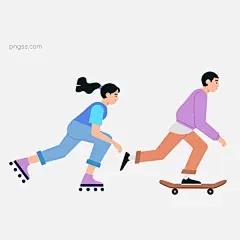 极限运动轮滑滑板扁平风人物素材图片大小2000x2000px 图片尺寸122.47 KB 来自PNG搜索网 pngss.com 免费免扣png素材下载！banner人物#扁平分人物#插画人物#卡通手绘#可爱的人物#可爱简约人物#