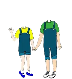 韩国大头贴无头换头搞怪身体照片装饰表情包 PNG透明免抠图片素材 (104)