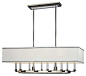 Hudson Valley Collins I-10 Light Island Chandelier in Polished Nickel - chandeliers - Carolina Rustica