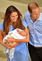 The Duke and Duchess of Cambridge taking their little Prince home. June 23, 2013