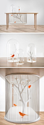 Birdcage Table by French interior architect and designer Grégroire de Laforrest