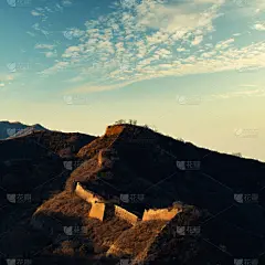 长城,天空,水平画幅,古老的,古典式,旅行者,夏天,要塞,石材,过去