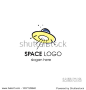 Space logo with UFO