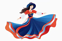 藏族人物西藏素材少数民族人物插画