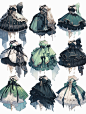绿色系小礼服｜服装展示