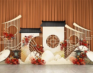 【新中式美陈3D模型】-3D新中式美陈3d模型下载-溜溜ID1635747116-免费3Dmax模型库_3d溜溜网-花瓣网