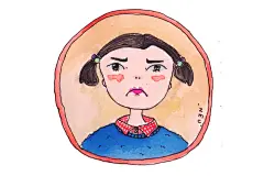 从小就爱瘪嘴