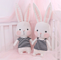 MEEMO米萌不织布手工手工布艺DIY材料包晚安兔子玩偶抱娃玩具套装-淘宝网