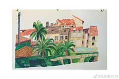 凑了9图，灵感来源于各种照片～基本上都是每天早上的涂涂画画，每天一点一滴的积累，感觉怪好的～#一日一画##插画星球##早起速写# @粉刷酱插画圈 @之间插画 @涂画图画 @猫生与我美术馆 ​​​​