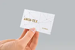 商务风手持名片卡片样机