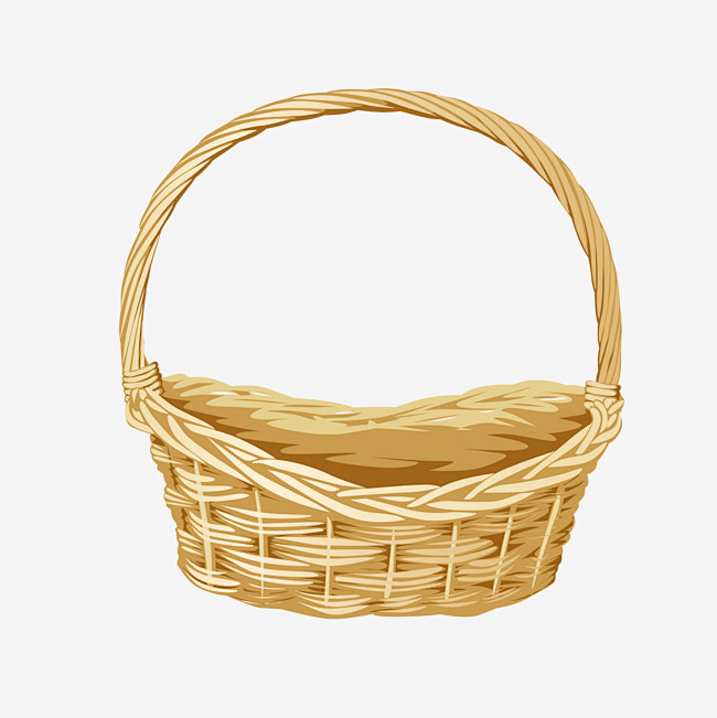 手绘竹篮