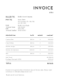 Black White Minimalist Simple Creative Freelancer Invoice