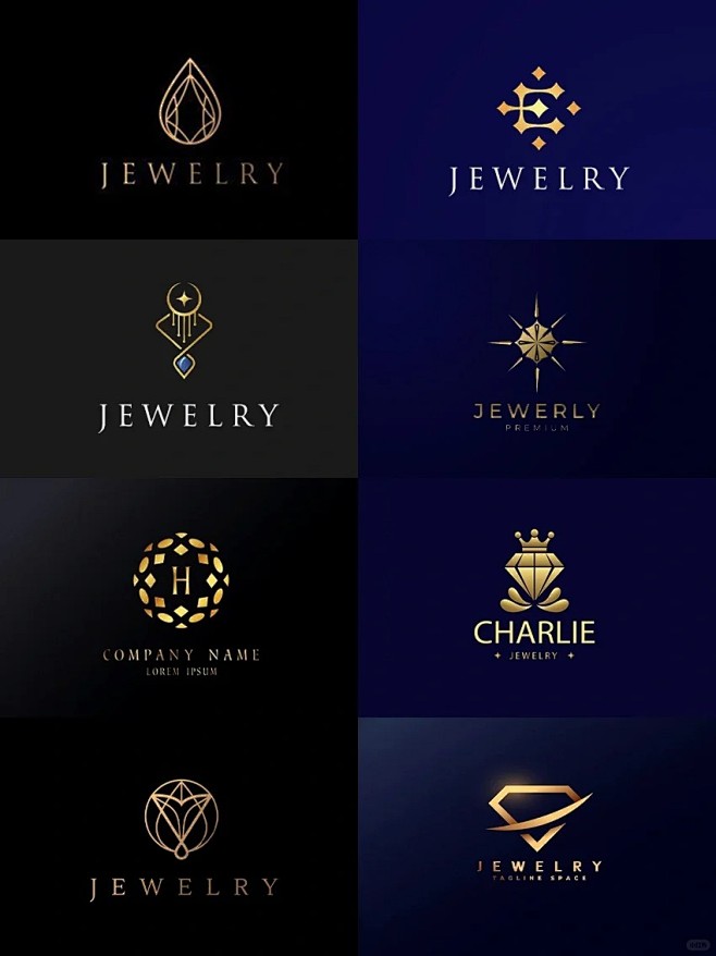 时尚珠宝首饰logo设计优雅简约｜永不过时_1_果然美学logo设计_来自小红书网页版