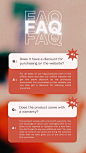 Orange Modern Business FAQ Instagram Story