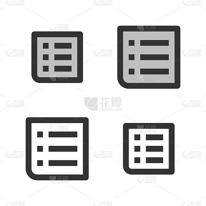 像素完美线性图标的项目符号列表