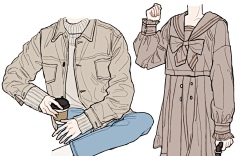 不会画画的臭涂鸦采集到【参考】服装